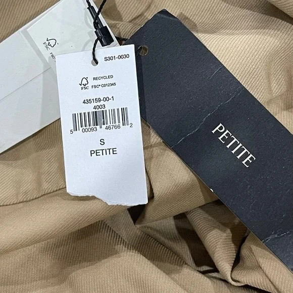 SPRING SALE! NEW Banana Republic Belted Safari Shirtdress Size Small Petite - Picture 2 of 3